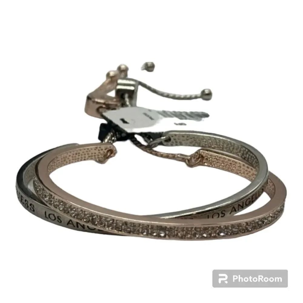 Guess Cuff slider set of 2 bracelets NWT